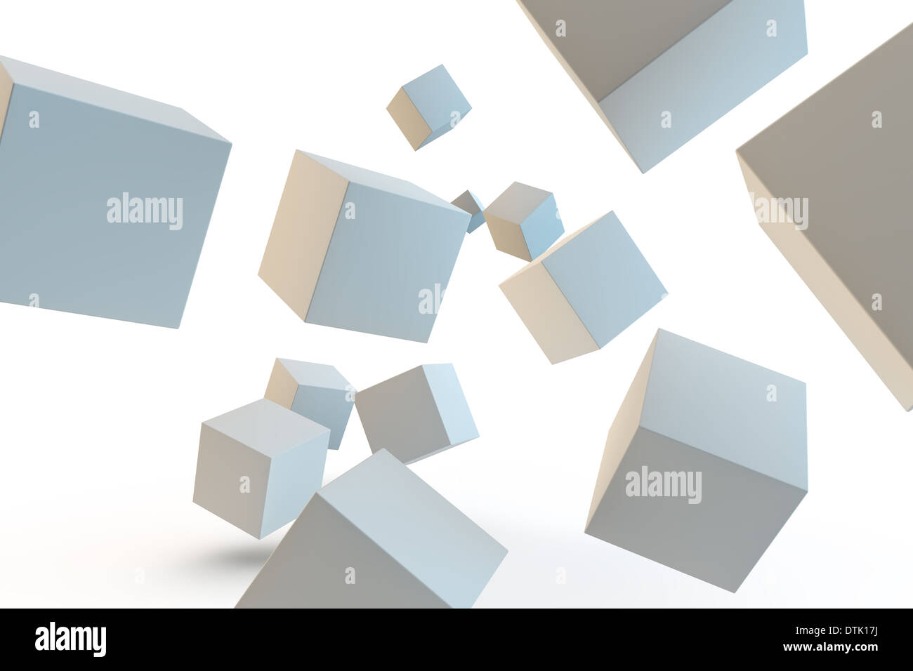 3d falling cubes hi-res stock photography and images - Alamy