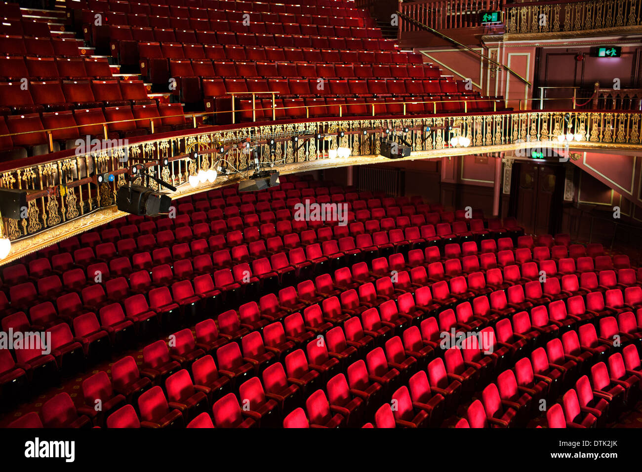 Empty seats in theater Stock Photo