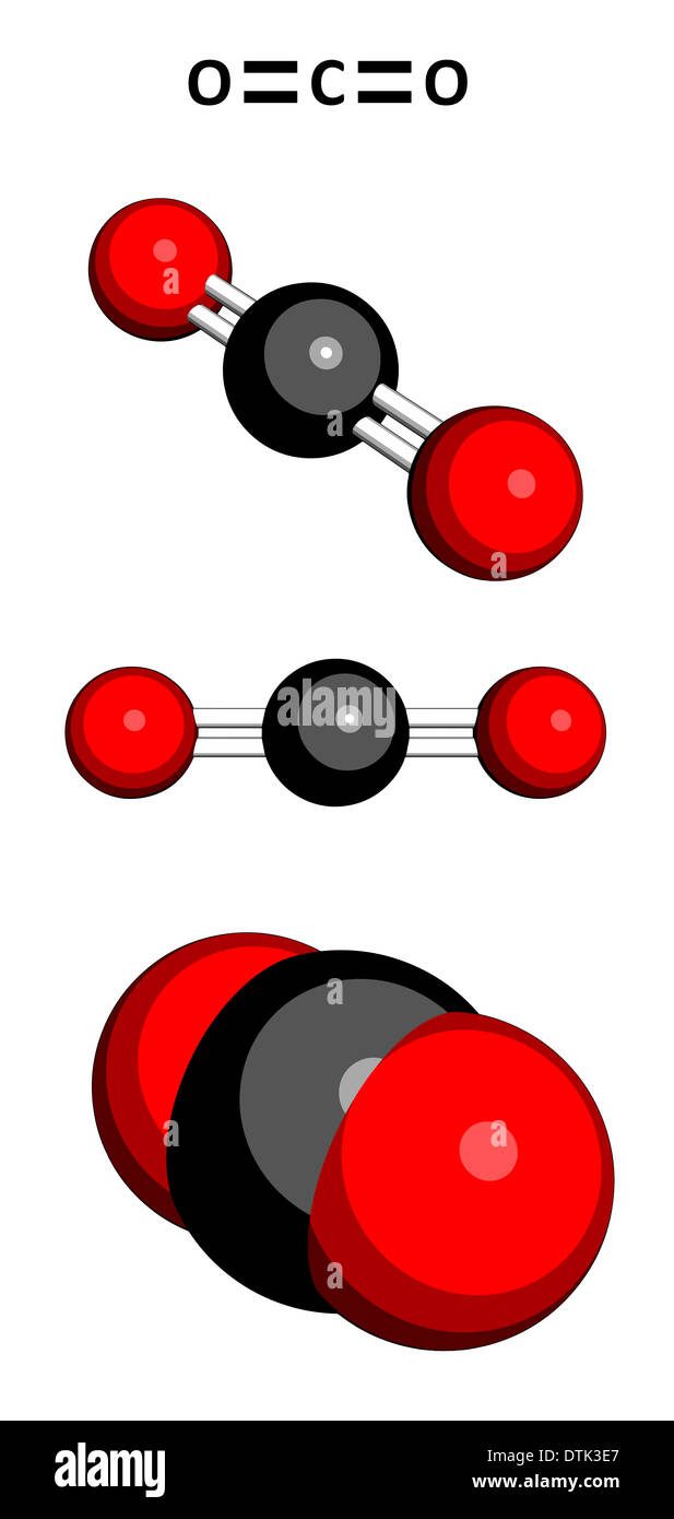 carbon dioxide gas molecule