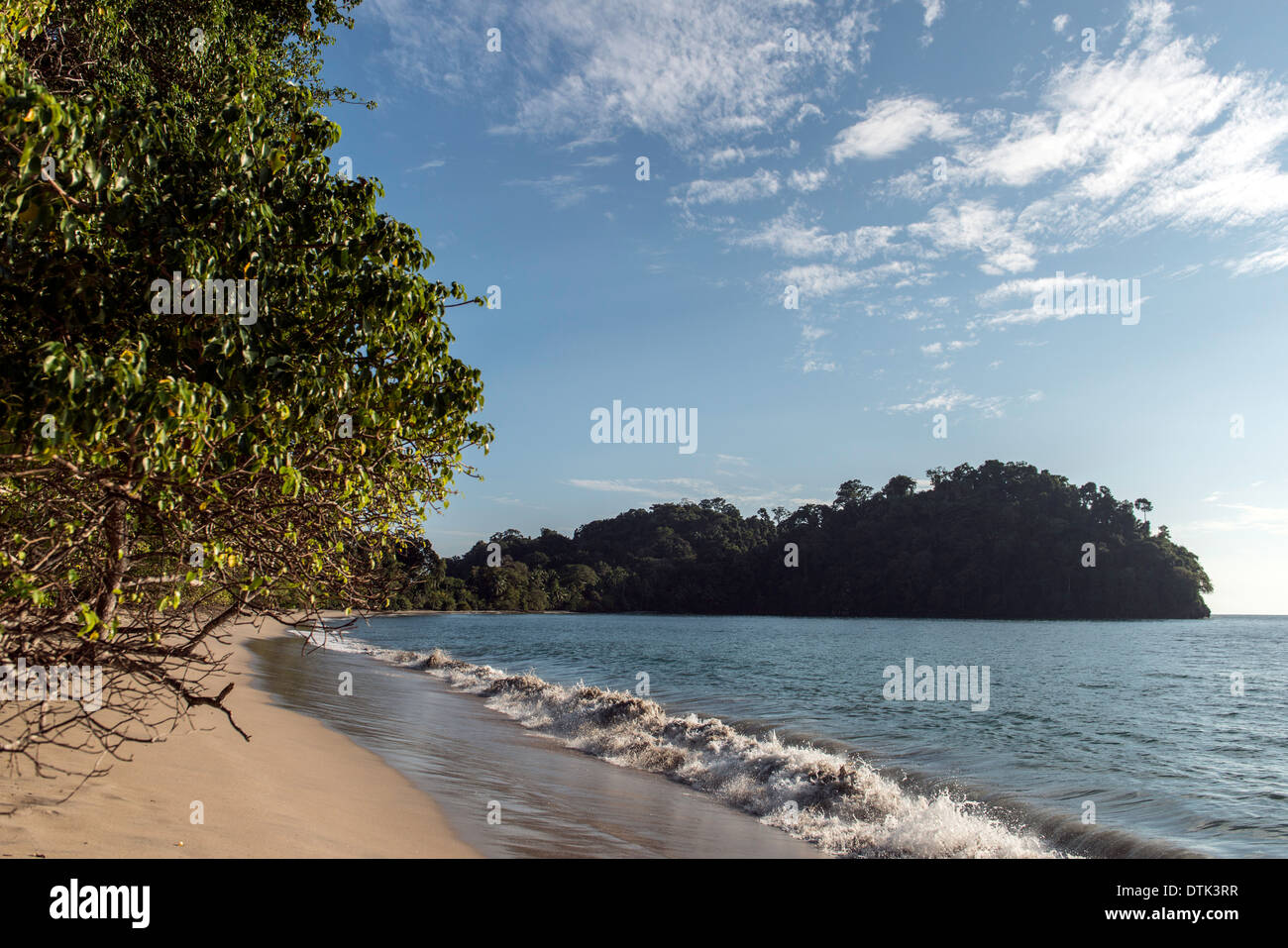 Beach inside Manuel Antonio National Park Costa Rica Stock Photo