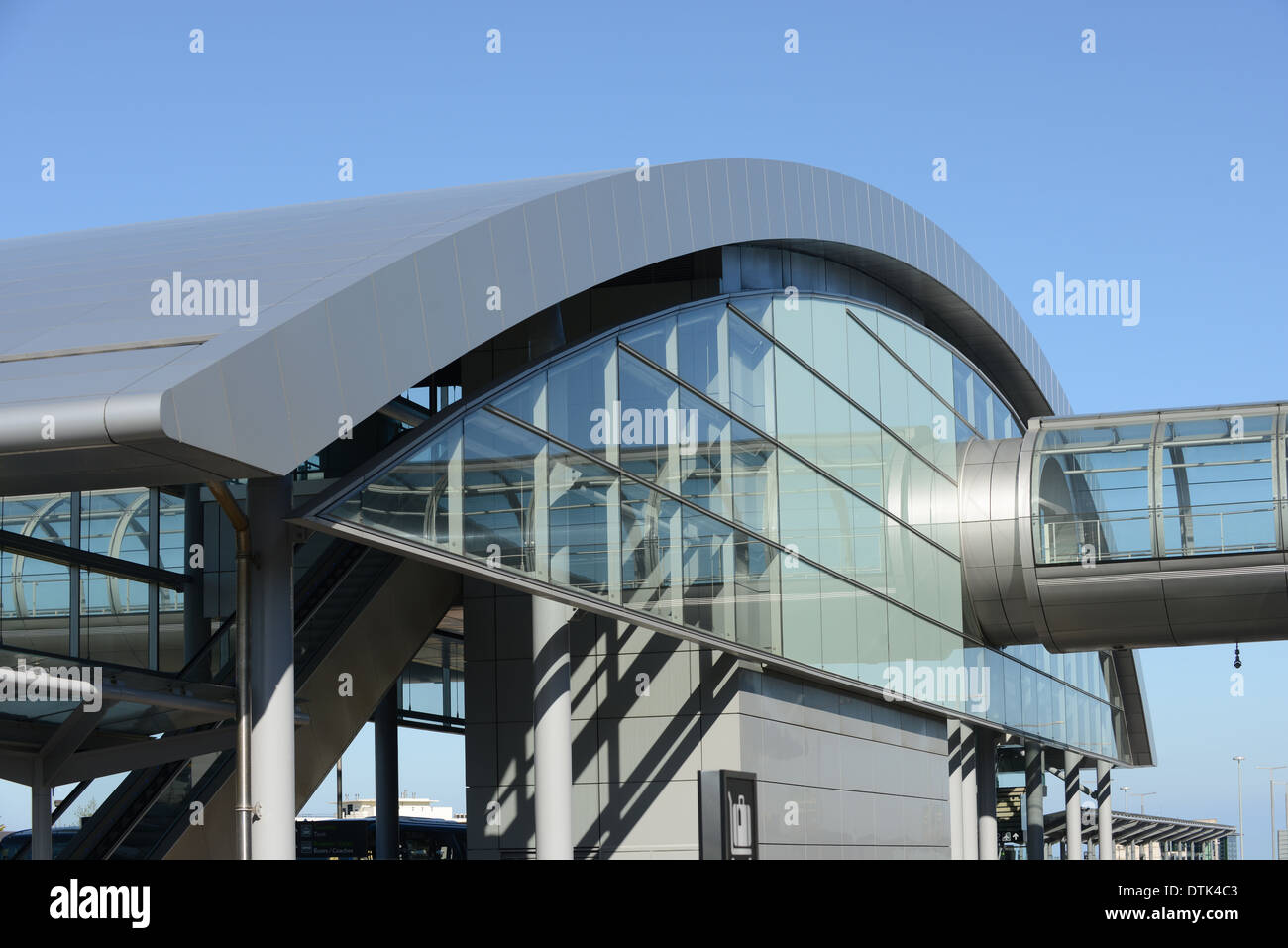 Modern building at the airport in Dublin, Ireland Stock Photo