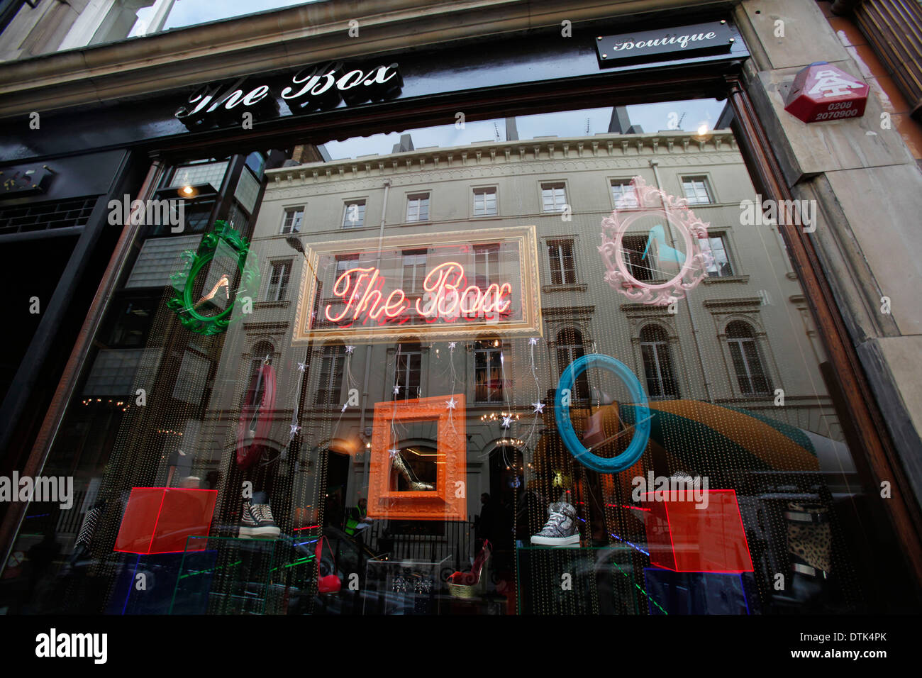 A general view of The Box Boutique at 45 Maddox Street in central London Britain 22 November 2012. Stock Photo