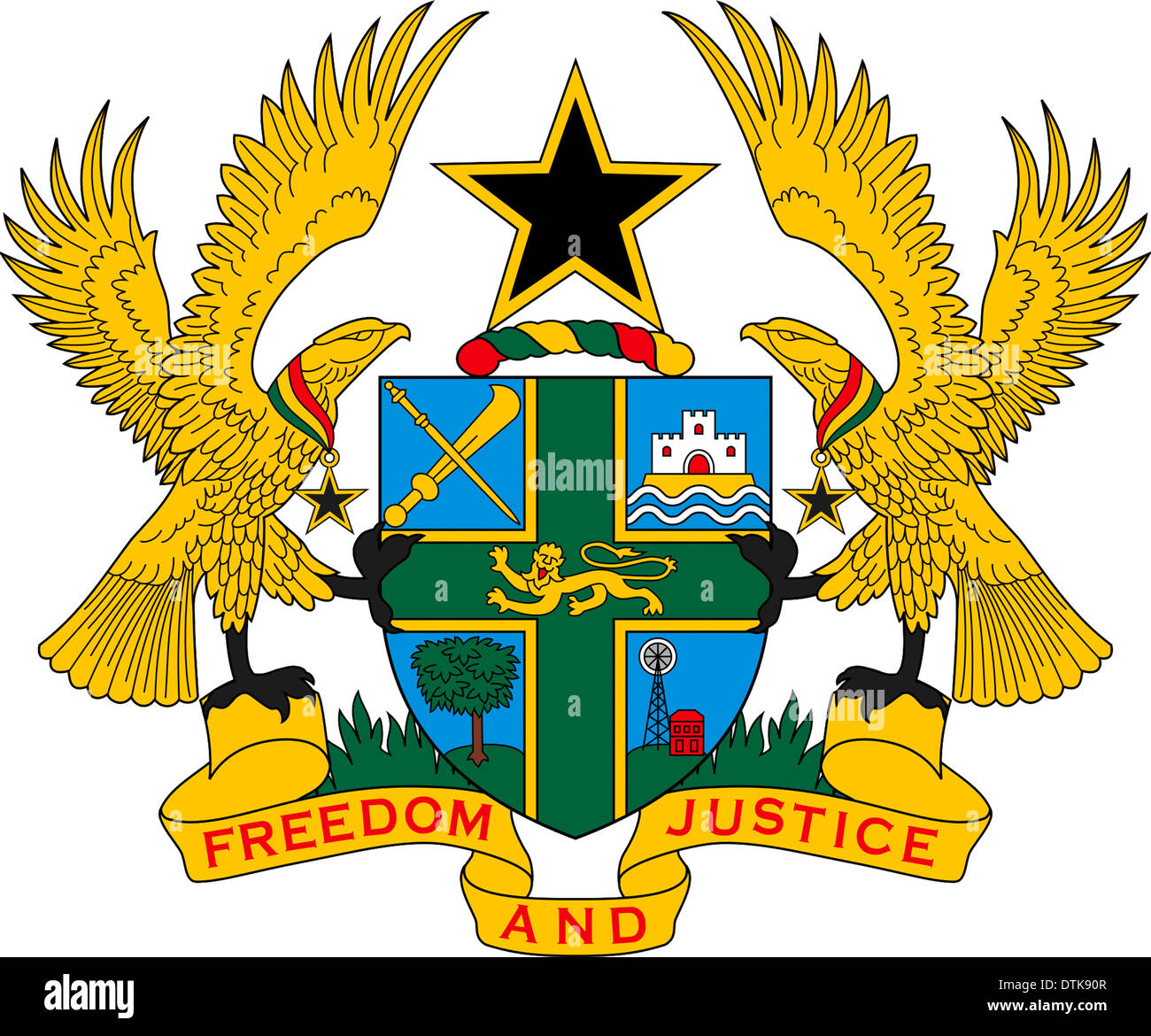 Ghana coat of arms hi-res stock photography and images - Alamy