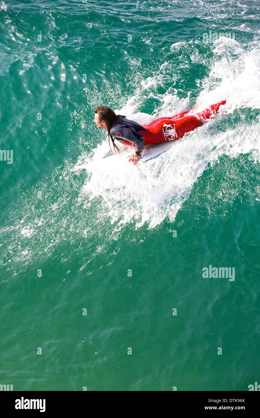 Surfer close up in wave hi-res stock photography and images - Alamy
