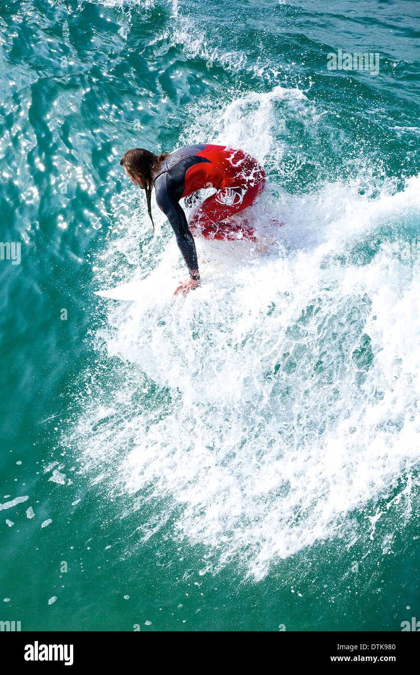 Surfer close up in wave hi-res stock photography and images - Alamy