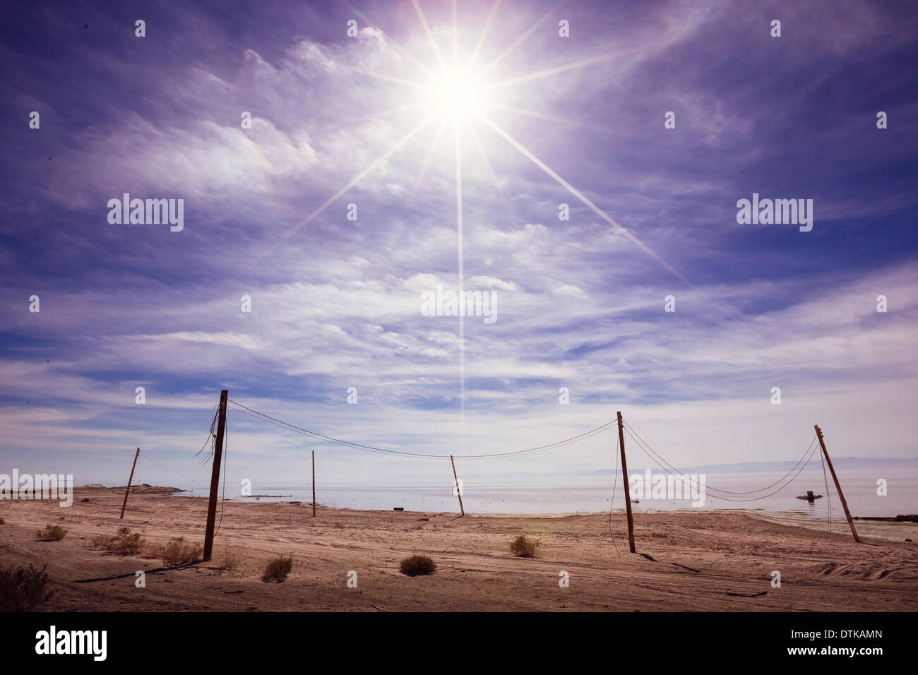 Salton City, CA, USA . 18th Feb, 2014. Abandoned county park and boat launch near Niland