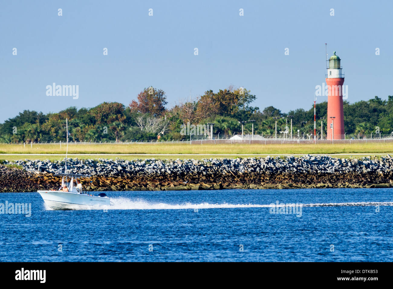 Old St. Johns River Light, Mayport, Florida Stock Photo