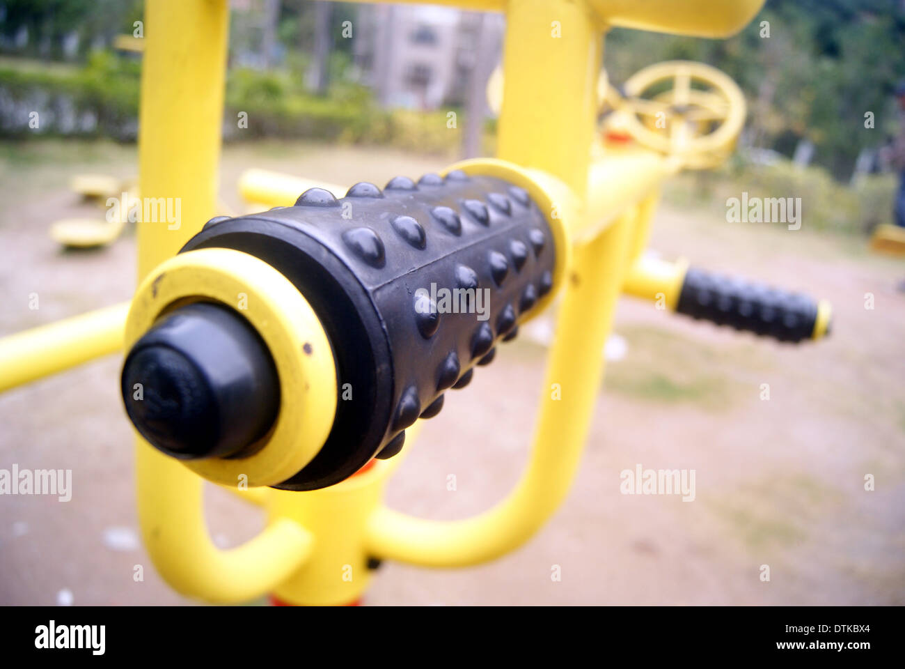Fitness equipment and sports facilities, in China's residential area Stock Photo