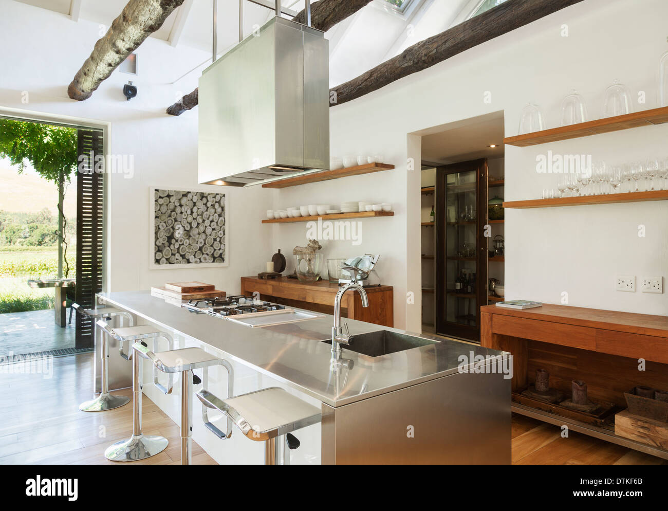 Luxury kitchen Stock Photo