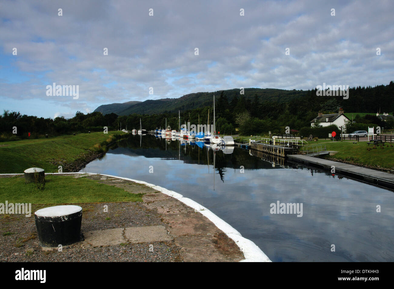 The Caledonian Canal at Dochgarroch, Inverness Stock Photo