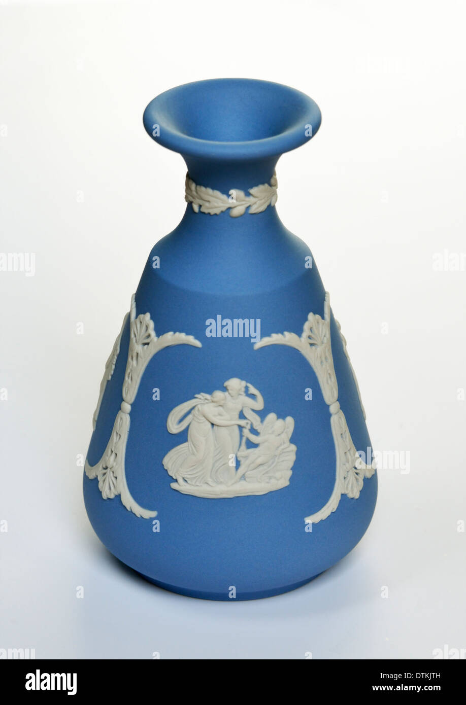 Wedgwood Blue Jasperware Bud-vase. Stock Photo