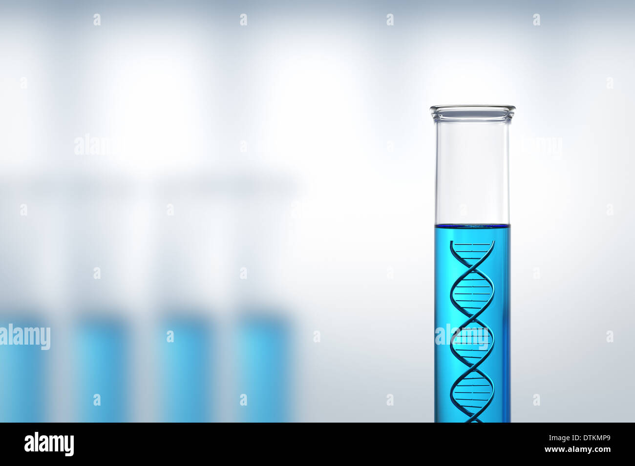 Conceptual - DNA research or testing in a laboratory Stock Photo