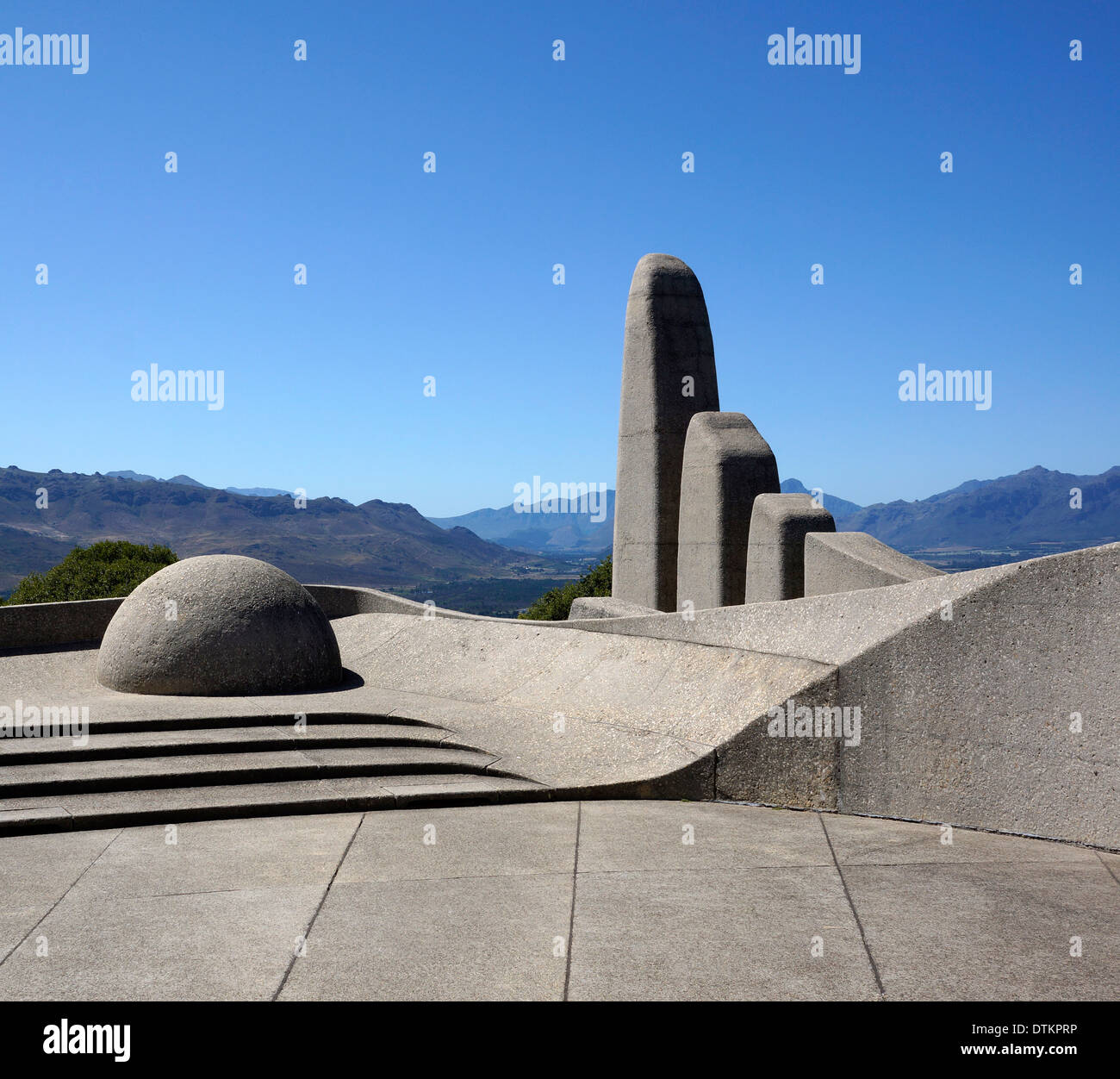 The Afrikaans Language Monument ( Die Afrikaanse Taalmonument) is located in Paarl, Western Cape Province, South Africa. Stock Photo
