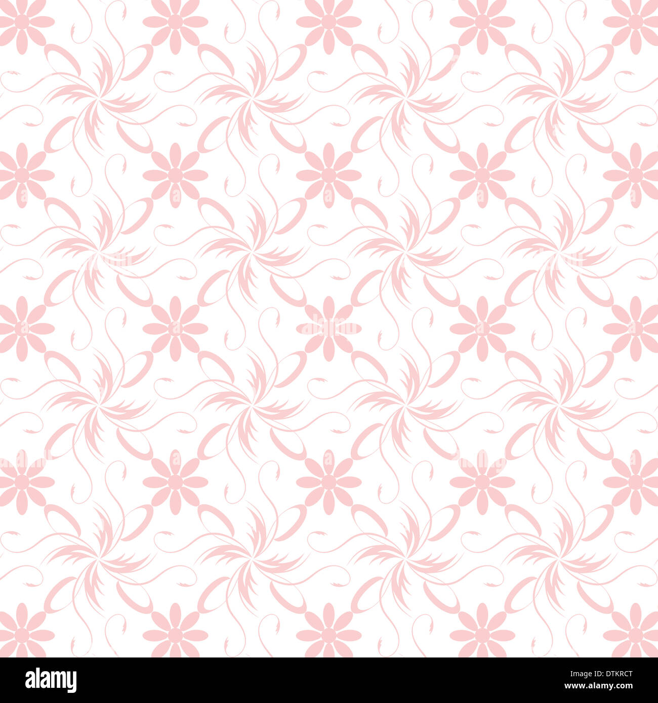 Seamless Floral Pattern Stock Photo - Alamy