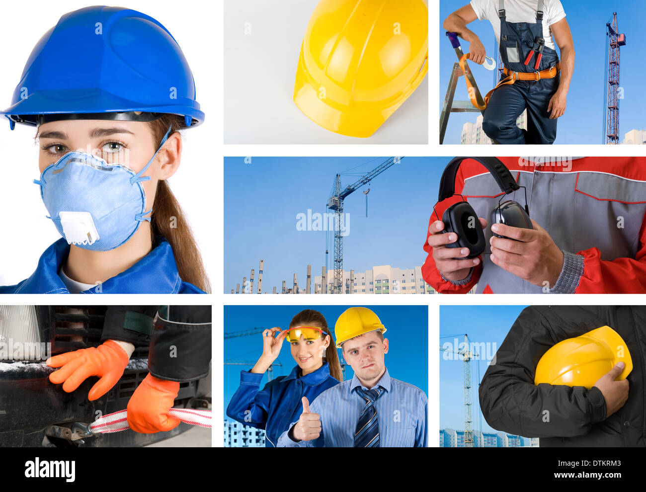 workers set Stock Photo