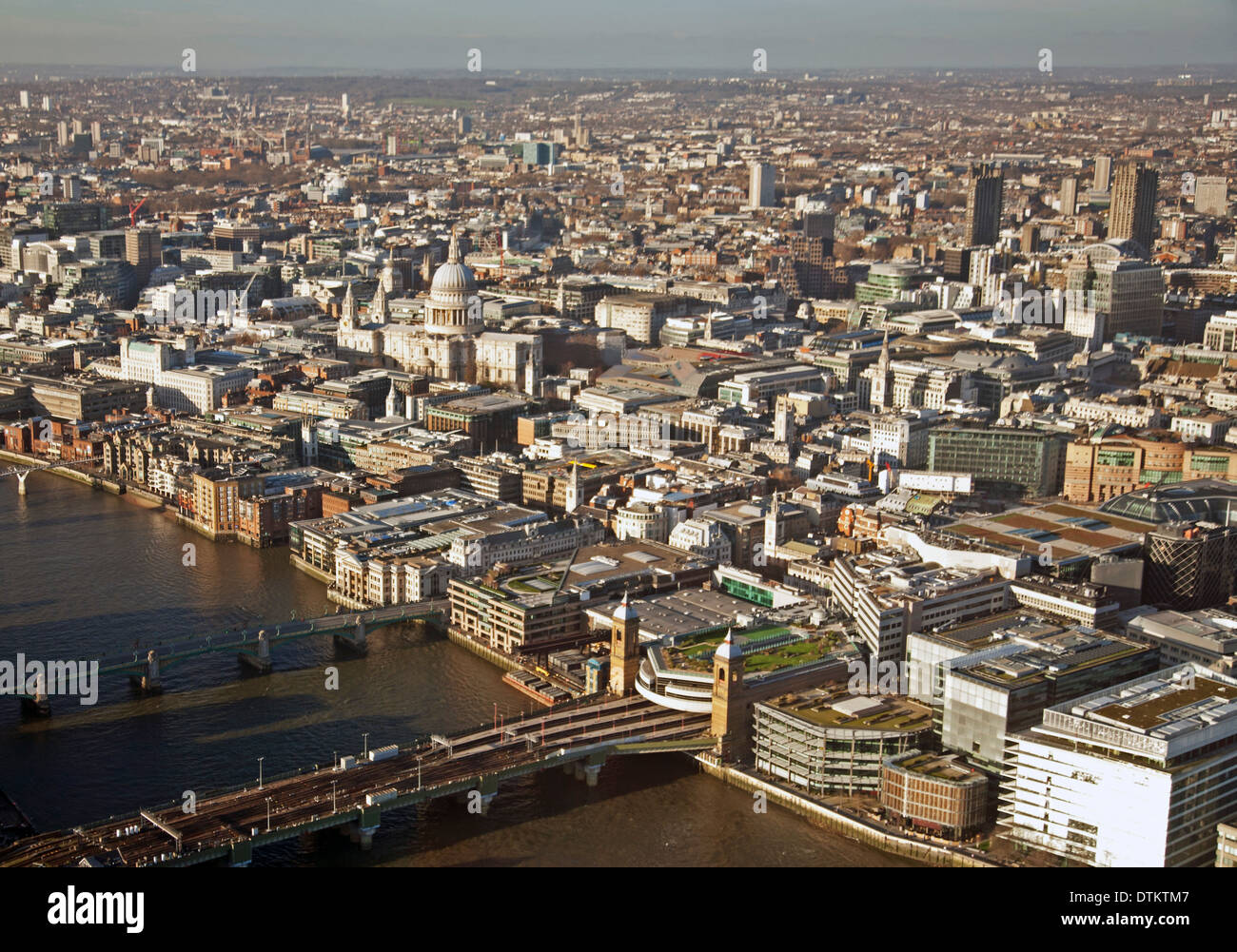 London city view form the tallest building in Europe 'The Shard' Stock Photo