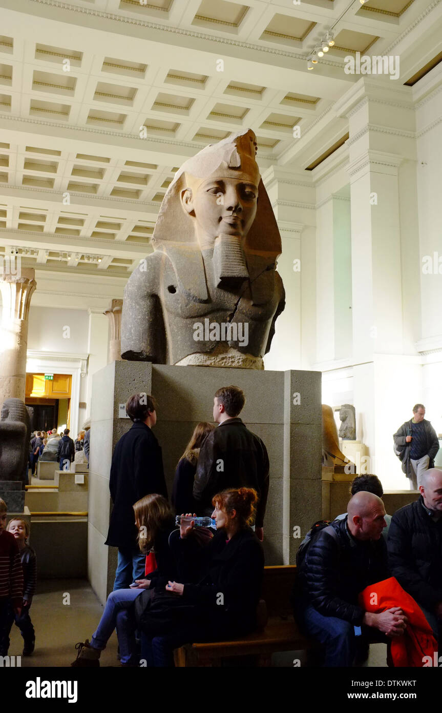 Egyptian artifacts at the British Museum, London, England Stock Photo