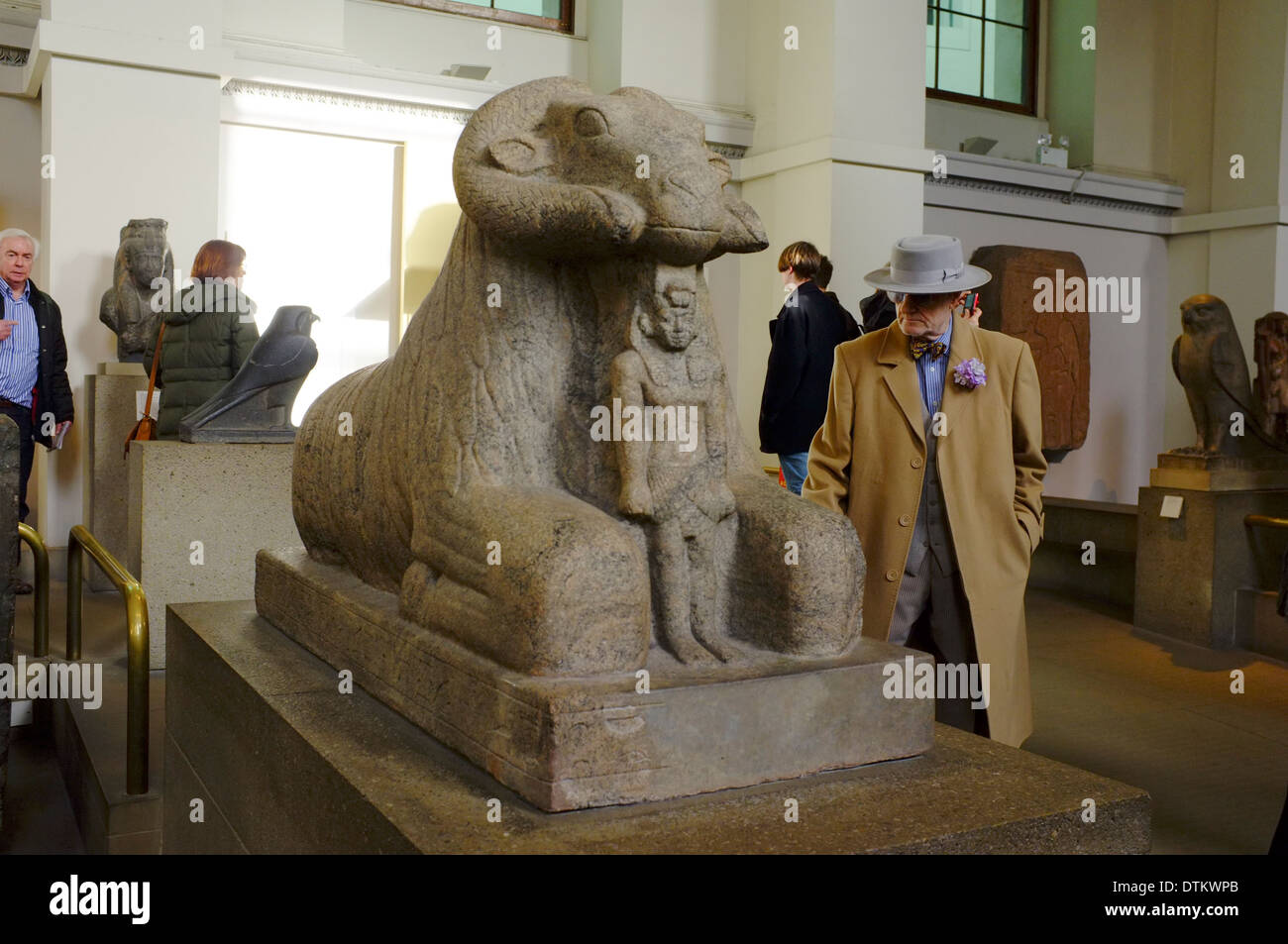 Egyptian artifacts at the British Museum, London, England Stock Photo