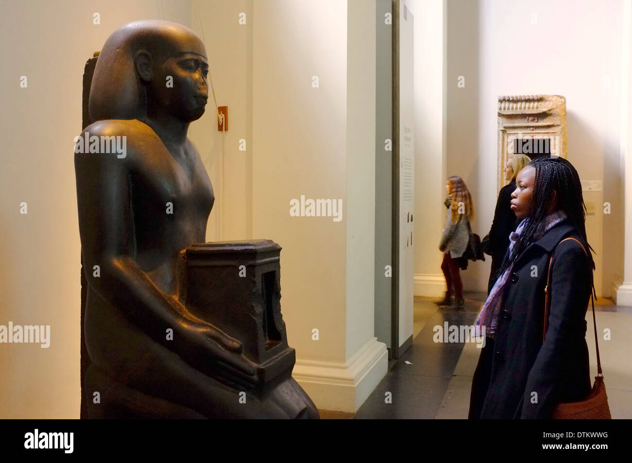 Egyptian artifacts at the British Museum, London, England Stock Photo