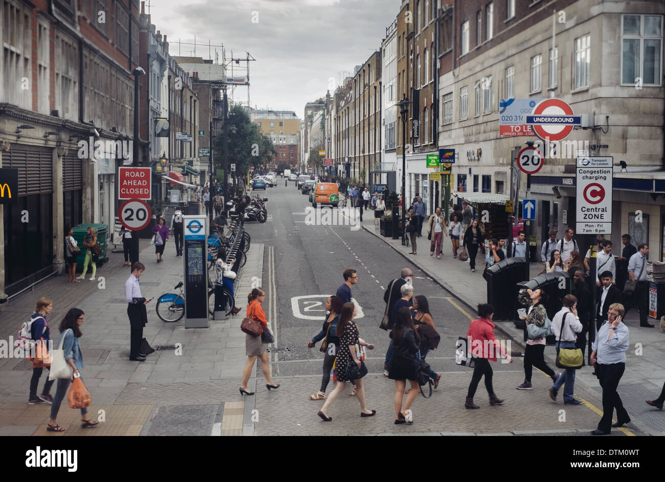 Warren Street Stock Photo
