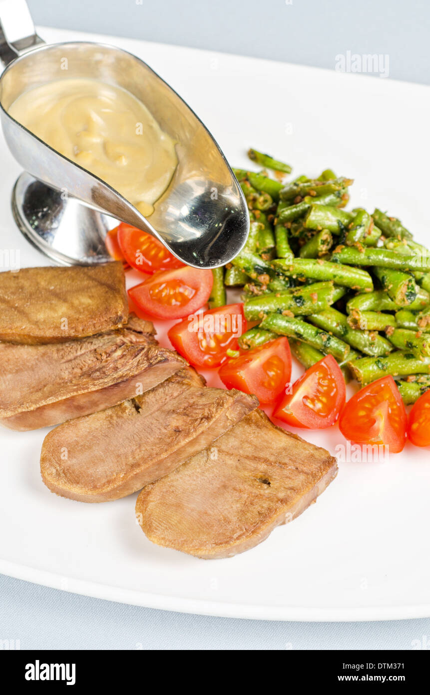 grilled beef tongue Stock Photo Alamy