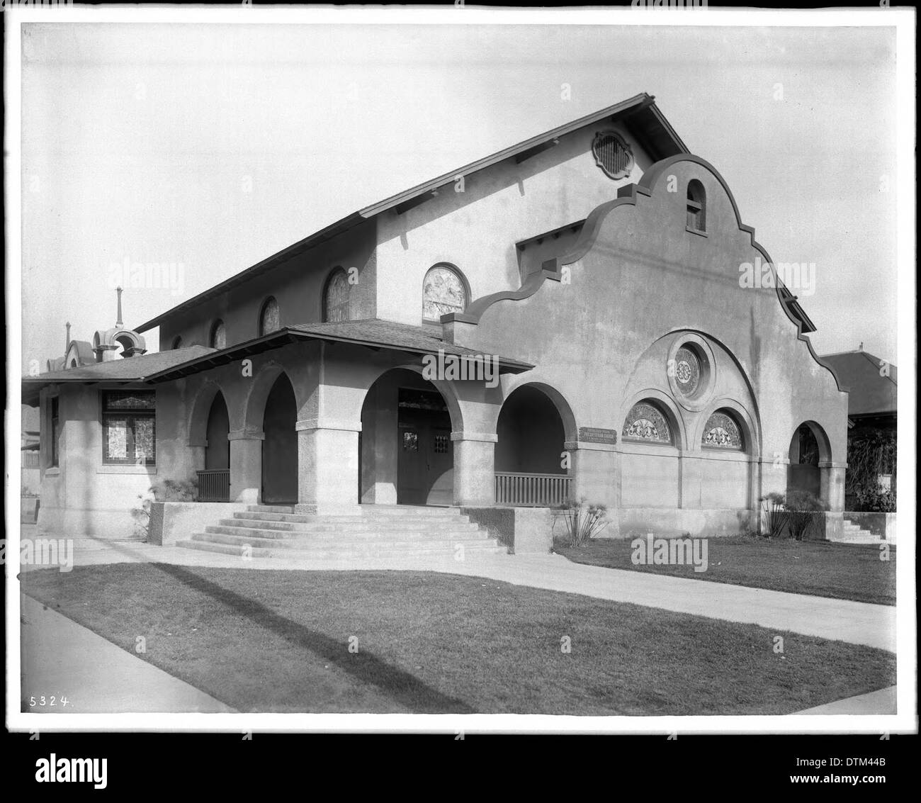The original Highland Park Presbyterian Church building, designed by Architect Thornton Fitzhugh, ca.1905 Stock Photo