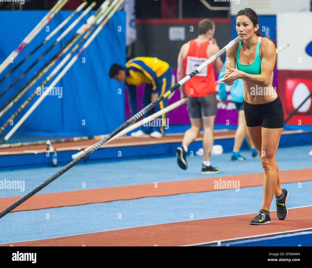 Pole Vault Stars 2014 Stock Photo Alamy