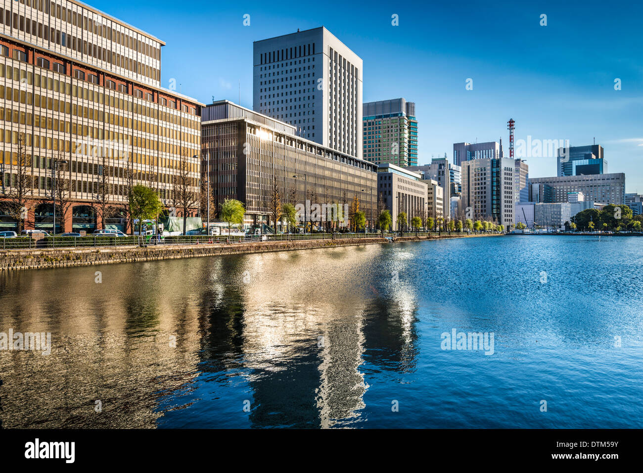 Tokyo, Japan cityscape at Marunouchi business district. Stock Photo
