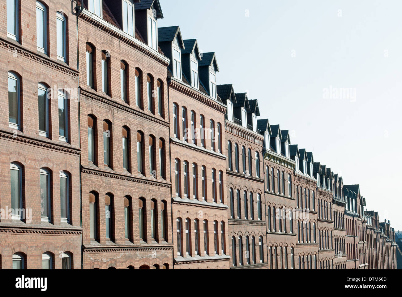A Beautiful House Facade in Kiel. Stock Photo