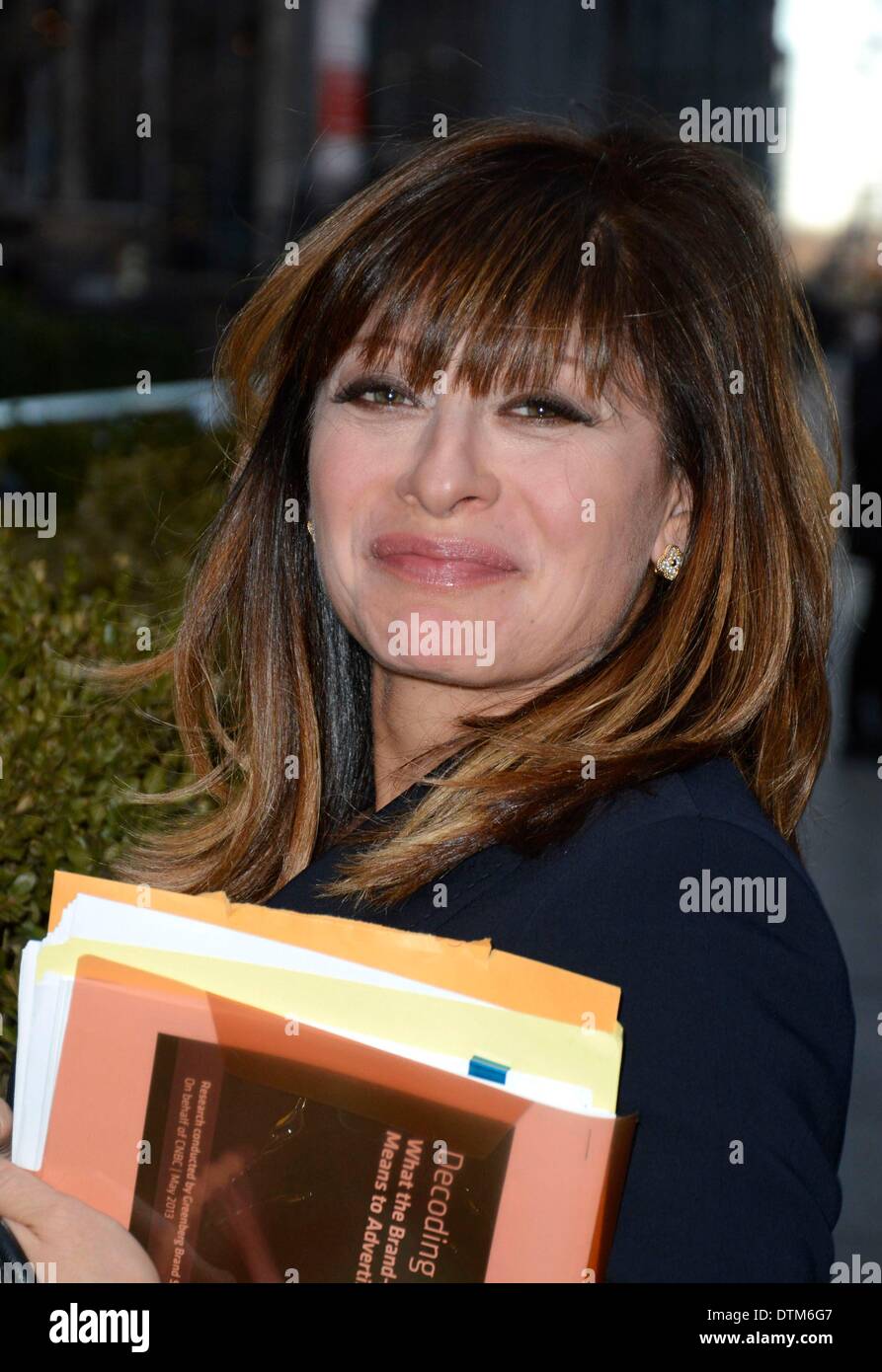 New York, NY, USA. 20th Feb, 2014. Maria Bartiromo at Fox News at talk show appearance for Celebrity Candids at NYC Morning Shows - THU, New York, NY February 20, 2014. Credit:  Derek Storm/Everett Collection/Alamy Live News Stock Photo
