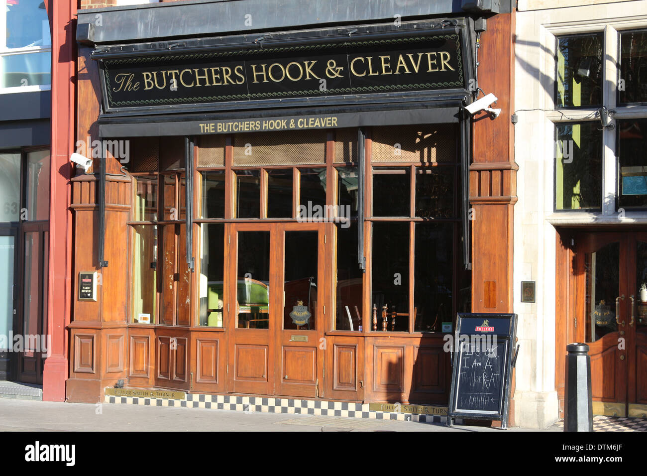 Butchers Hook & Cleaver Stock Photo Alamy
