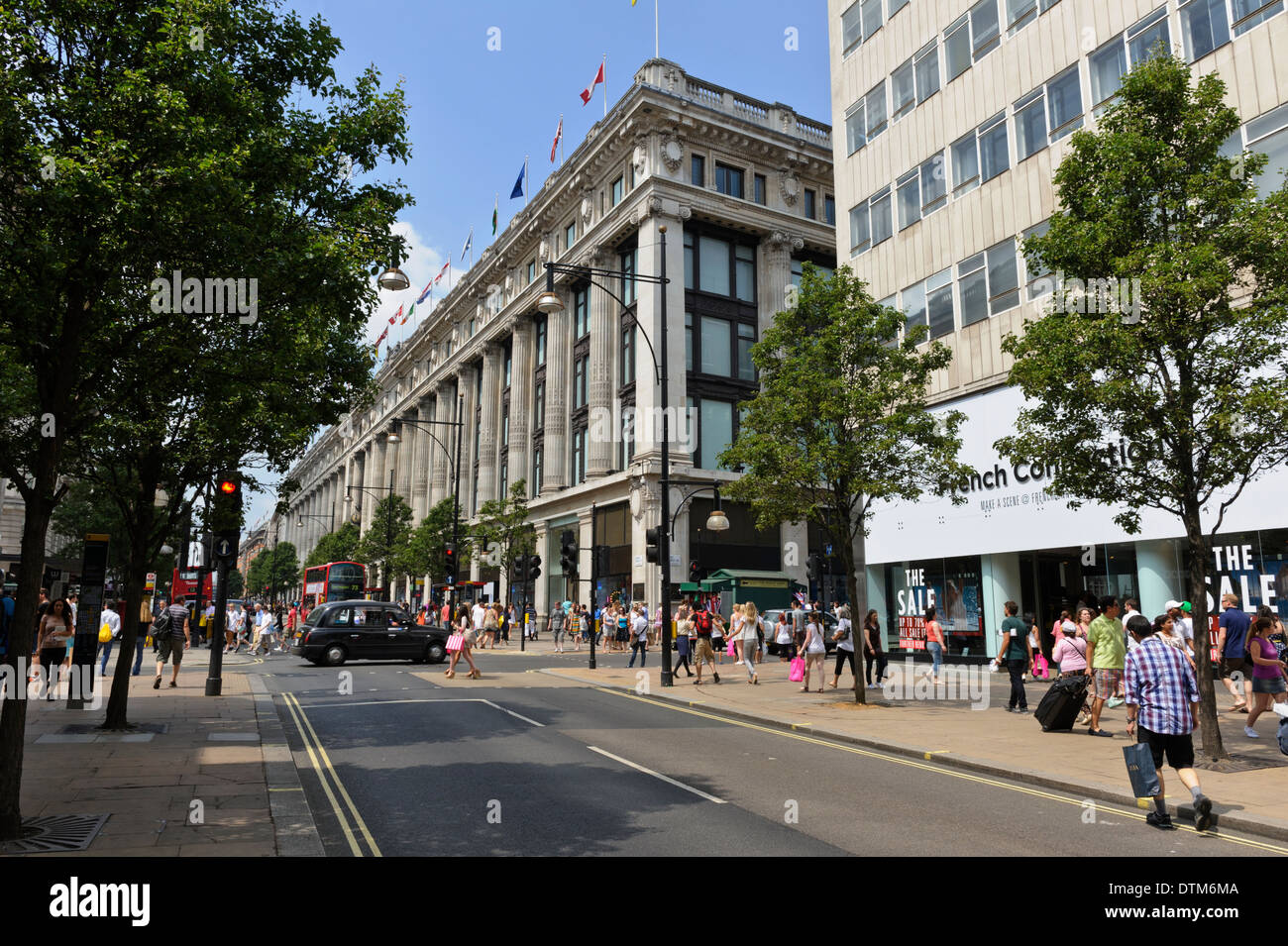 Selfridges building,one of the world famous department stores on Oxford
