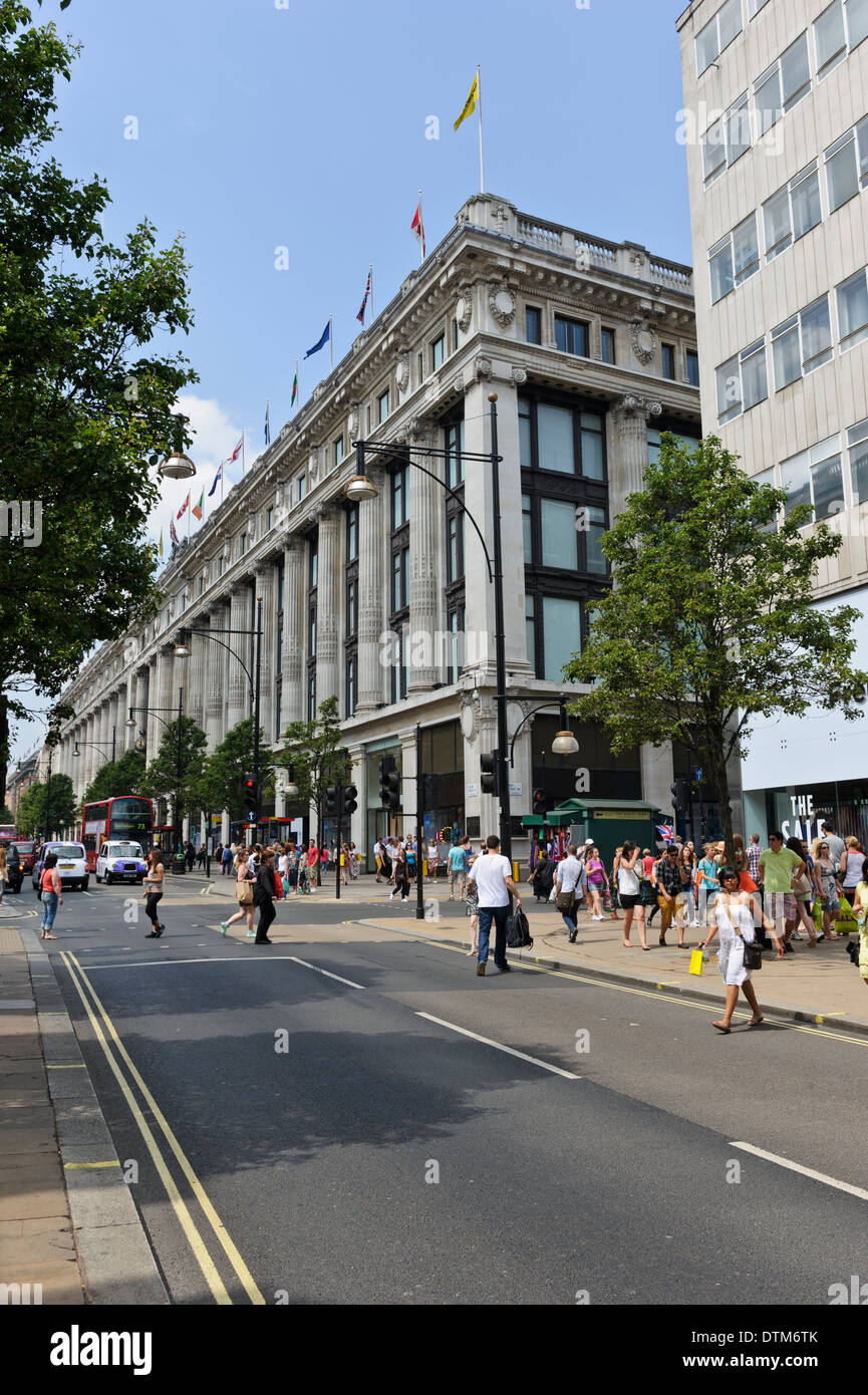 Selfridges building,one of the world famous department stores on Oxford