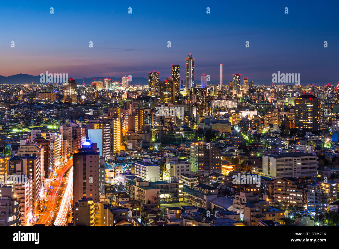 Tokyo, Japan cityscape from Bunkyo Ward. Stock Photo
