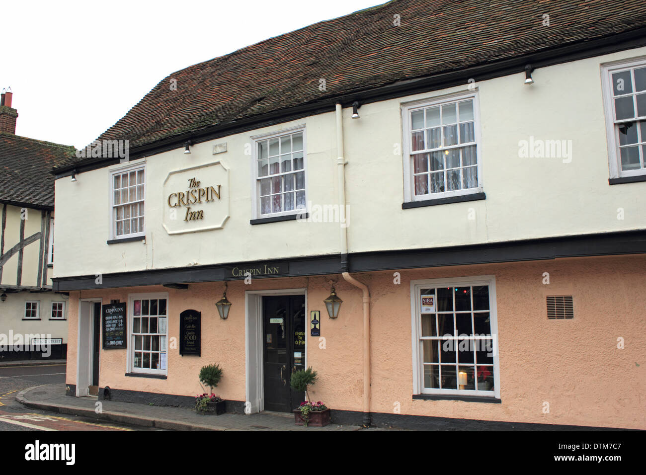 The Crispin Inn in historic town of Sandwich, Kent, England, UK Stock ...