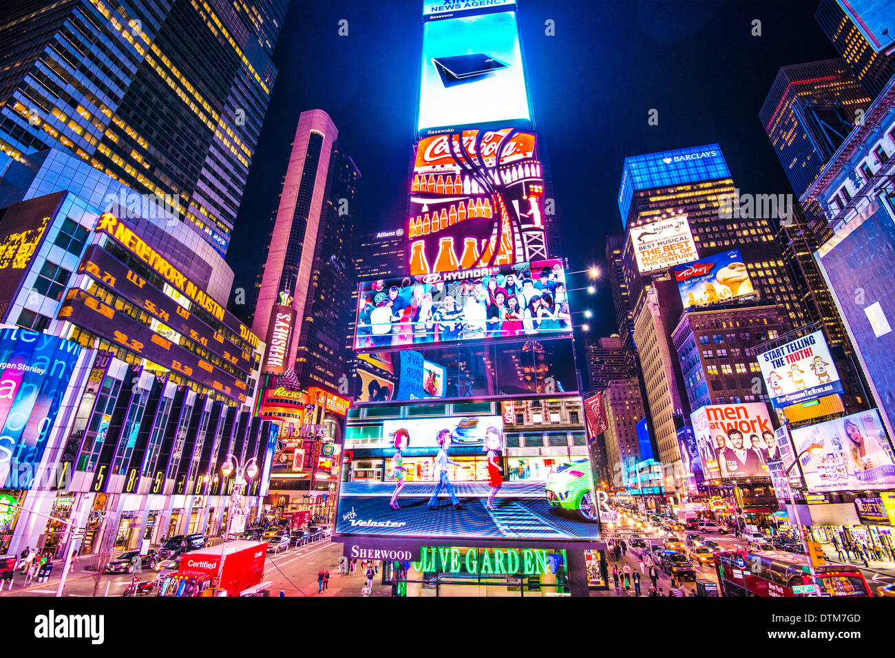 Times Square, New York, New York, USA. Stock Photo