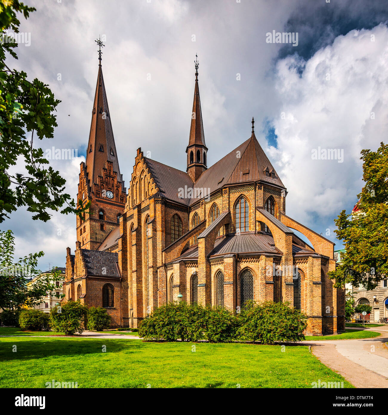 Church of Saint Peter in Malmo, Sweden. Stock Photo