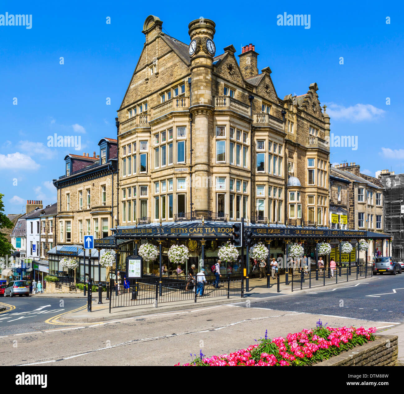 The famous Bettys Cafe Tea Rooms, Parliament Street, Harrogate, North Yorkshire, England, UK Stock Photo