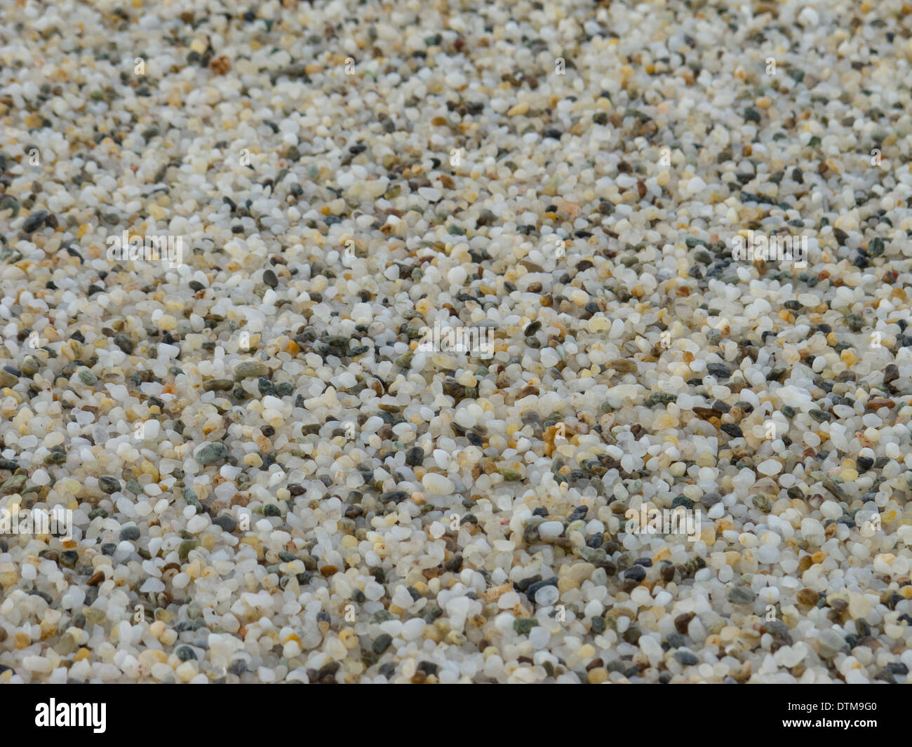 Tiny pebbles on a beach Stock Photo