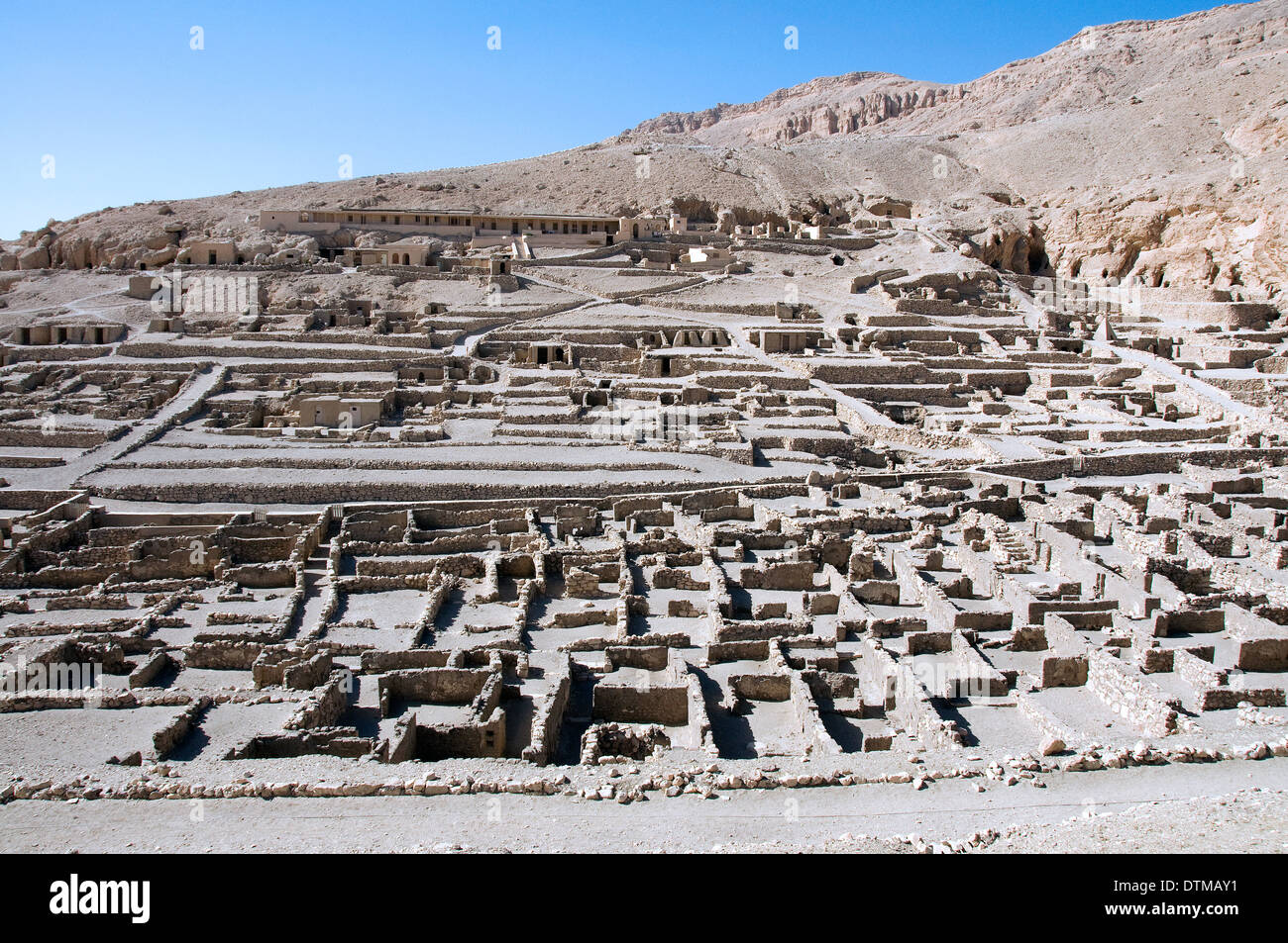 Worker's village of Deir el Medina view of the walls of the ancient