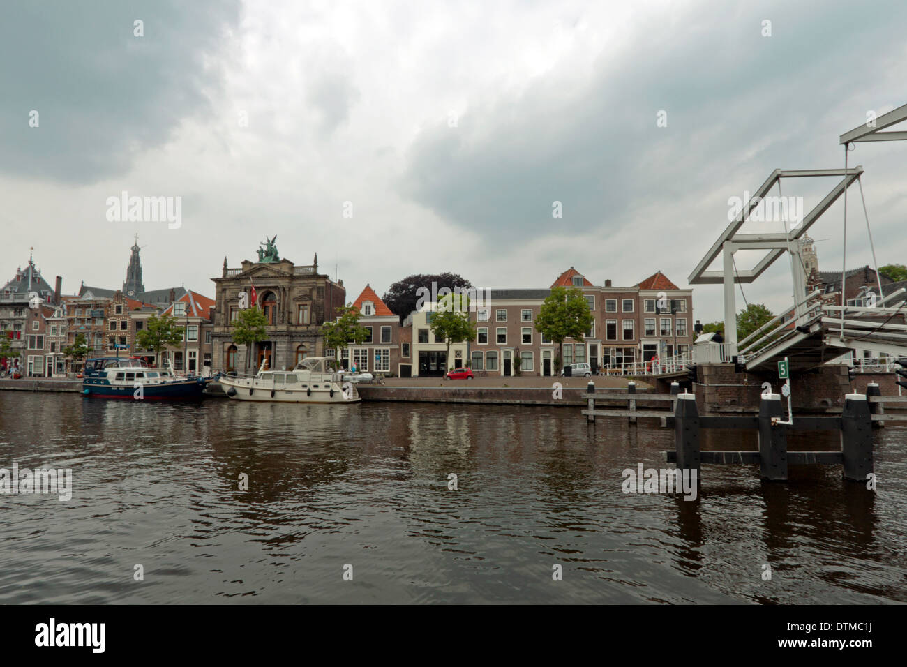 Teylers Museum, a distinct landmark, situated on River Spaarne, Haarlem, North Holland, The Netherlands Stock Photo