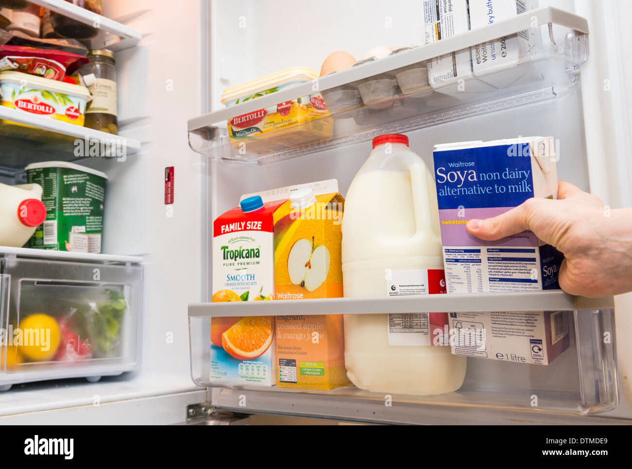 Milk in refrigerator stock photo. Image of container - 11894526