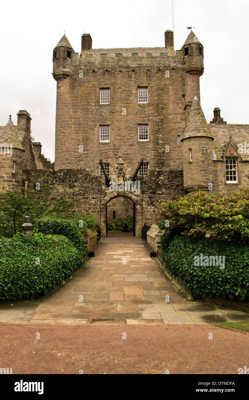 Cawdor Castle - This castle has been continuously occupied for over 600 years by the Thane of Cawdor Stock Photo