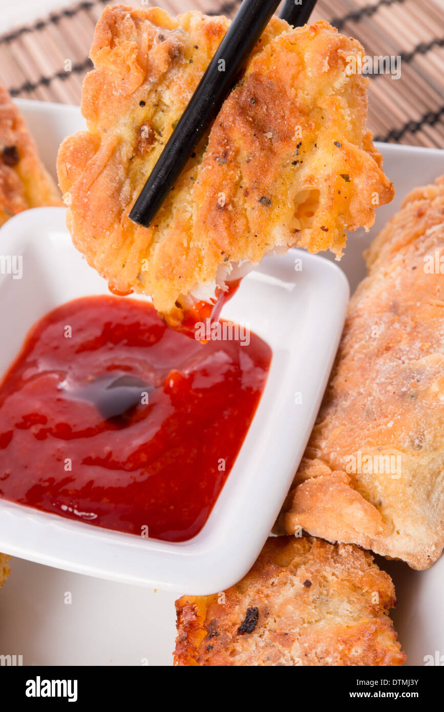 fish with chilli sauce Stock Photo Alamy