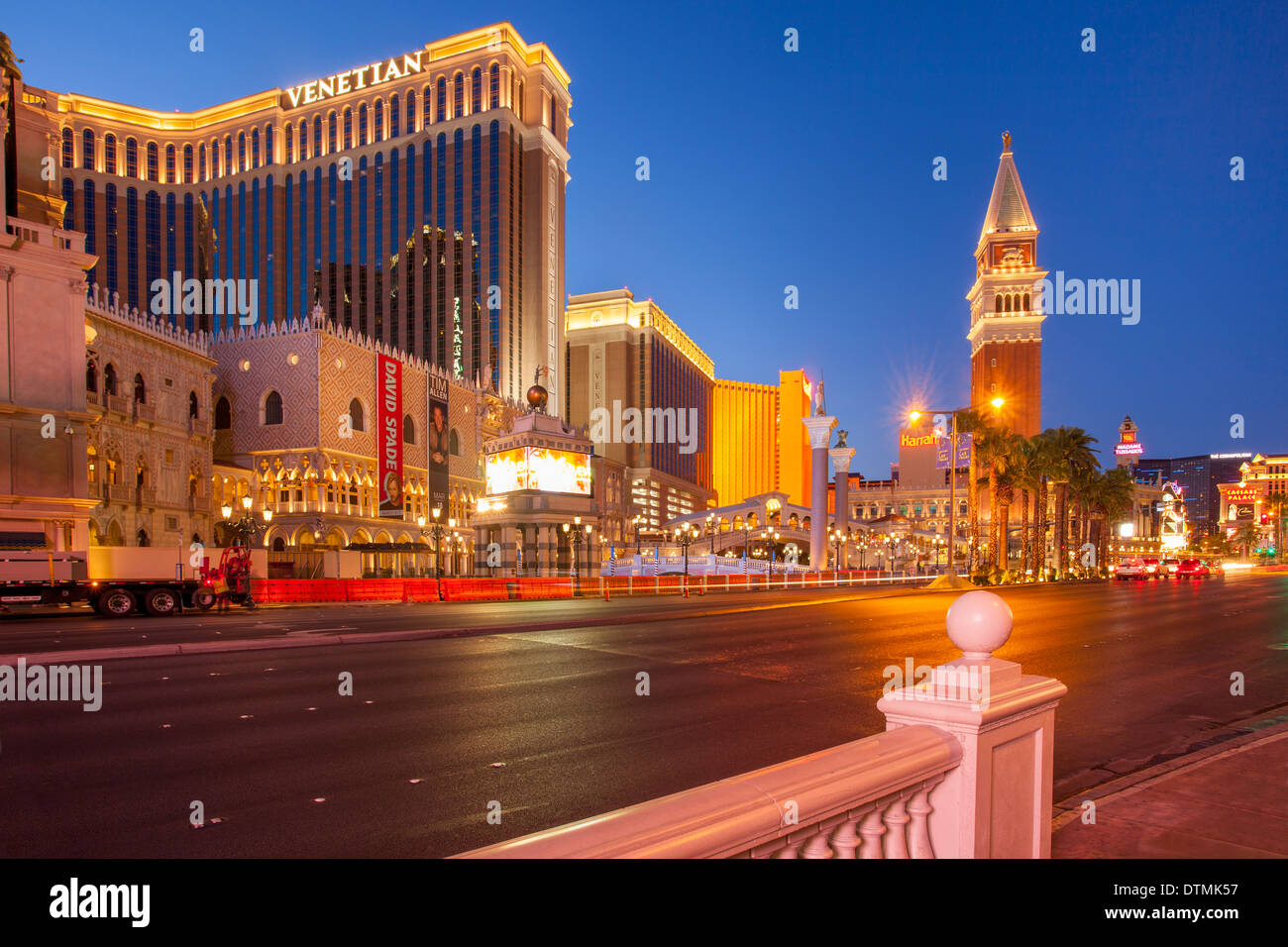 The Venetian Hotel and Casino along the 'Strip' in Las Vegas, Nevada USA Stock Photo