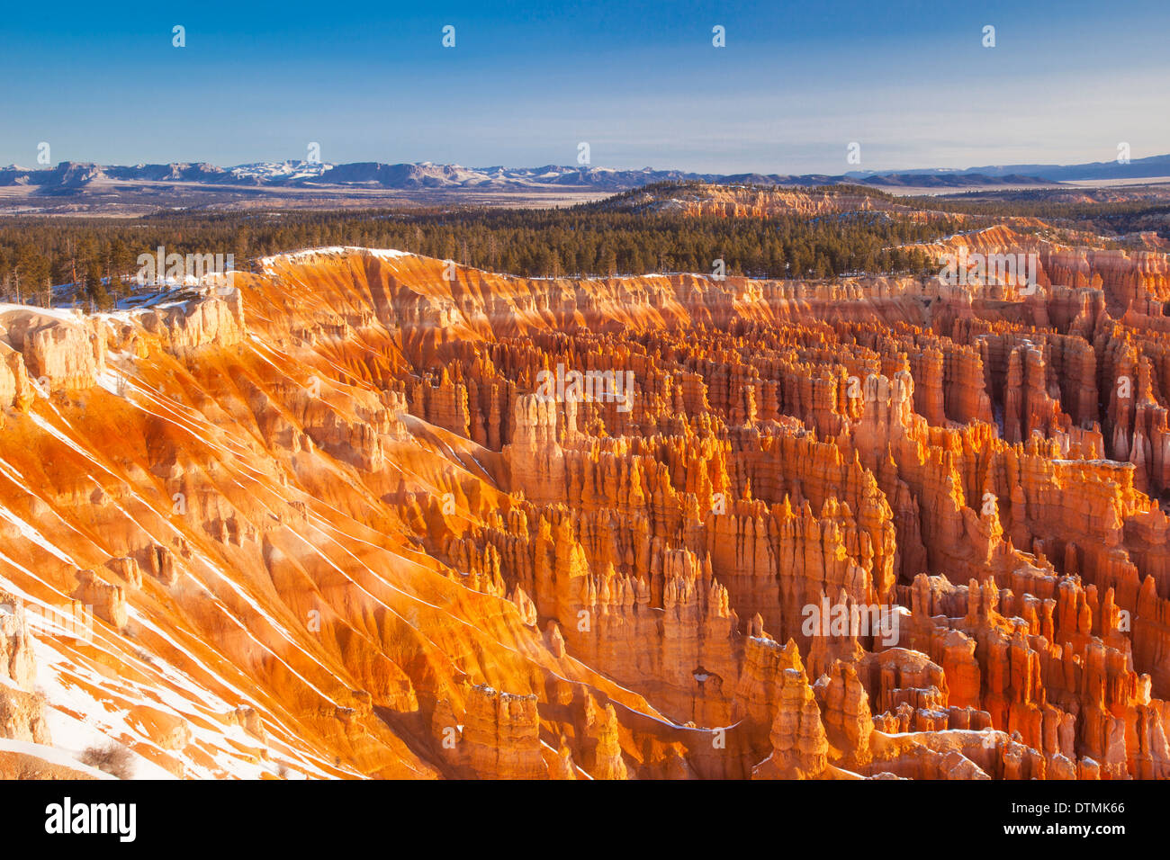 Sunrise over Inspiration Point, Bryce Canyon National Park, Utah USA Stock Photo