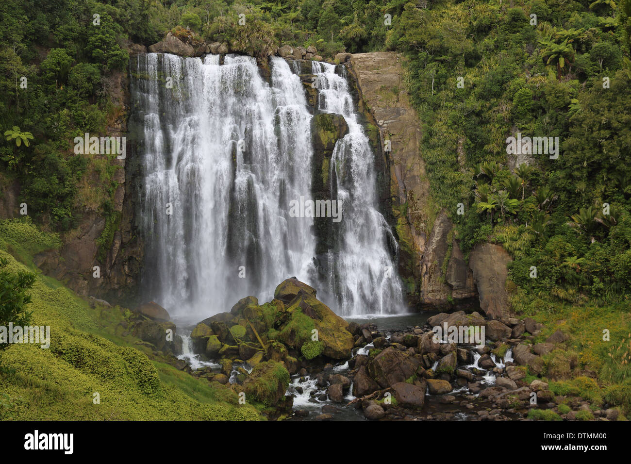 Marokopa Falls, near Waitomo Caves, Waikato Region, North Island, New Zealand Stock Photo