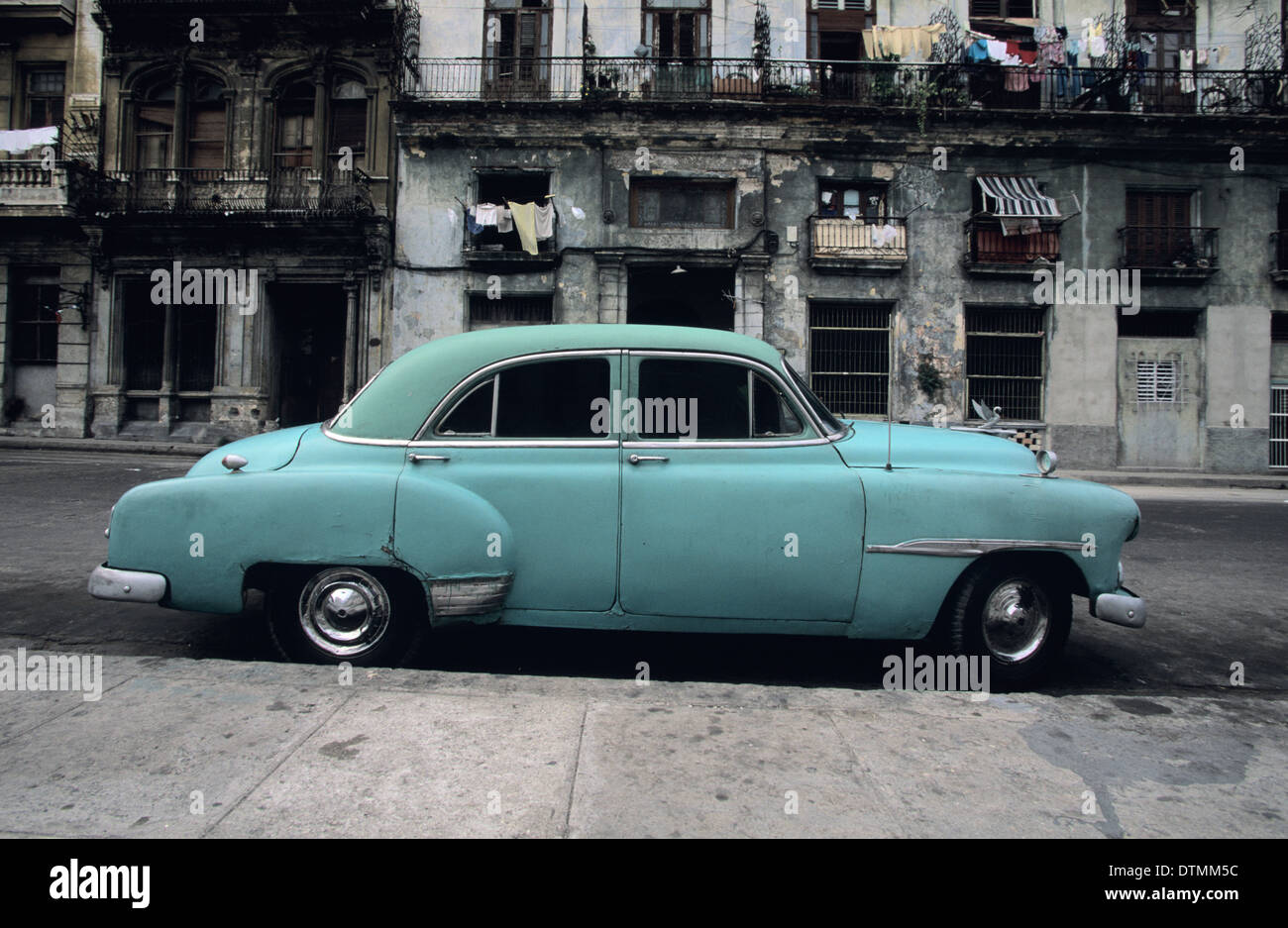 A Chevy from the early 1950s is right at home in Havana, Cuba Stock ...