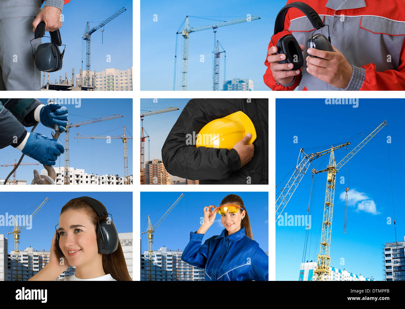 workers set Stock Photo