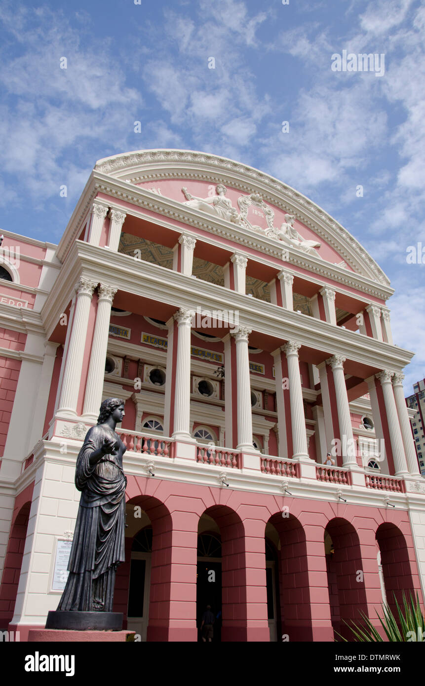 Brazil, Amazon, Manaus. Historic Manaus Opera House (Teatro Amazonas